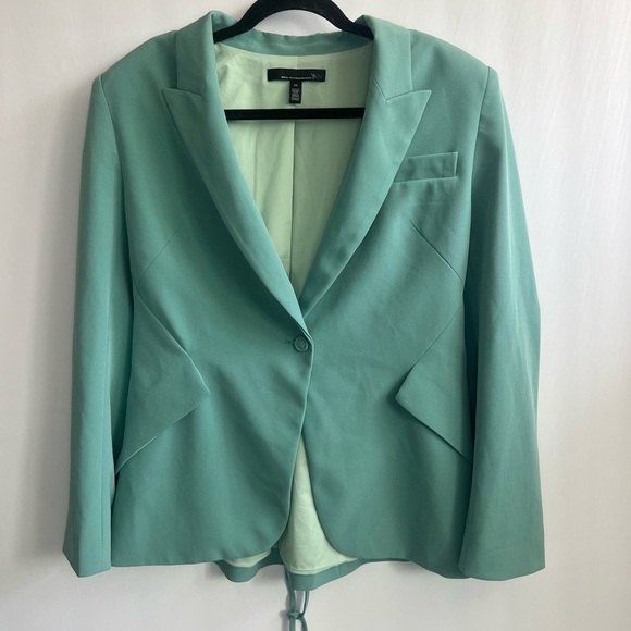 WHBM Women’s Lace Up Fluid Editor Blazer 8 - Picture 7 of 12